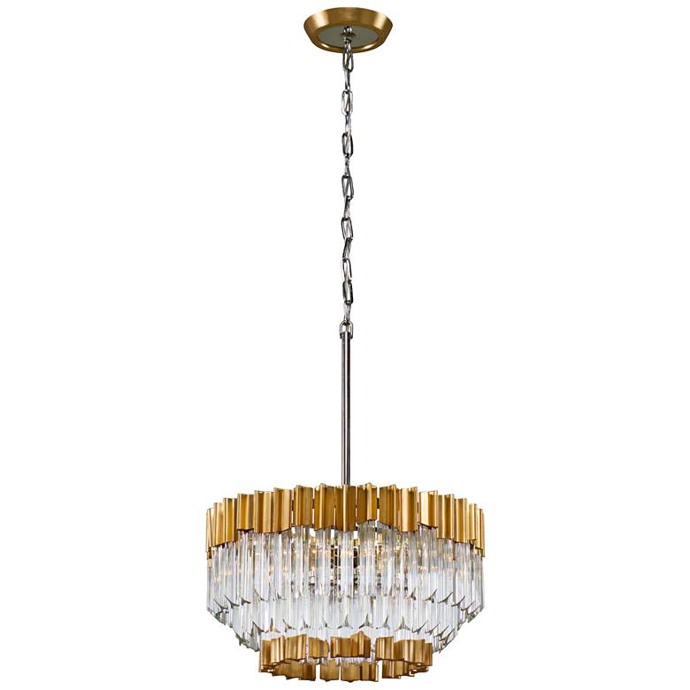 Image 3 Corbett Charisma 20" Wide Gold Leaf Pendant Light more views