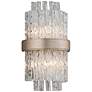Corbett Chime 14" High Silver and Tubular Glass Wall Sconce
