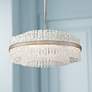 1_Corbett Chime 26 3/4" Wide Silver Leaf Pendant Light