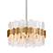 Corbett Ciro 20" Wide Silver Leaf Pendant Light