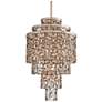 2_Corbett Dolcetti 32" Wide Silver Crystal and Shells Pendant Chandelier