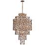 3_Corbett Dolcetti 32" Wide Silver Crystal and Shells Pendant Chandelier more views