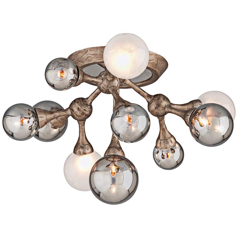 Image 2 Corbett Element 22 3/4 inch Wide Bronze 10-Light Ceiling Light