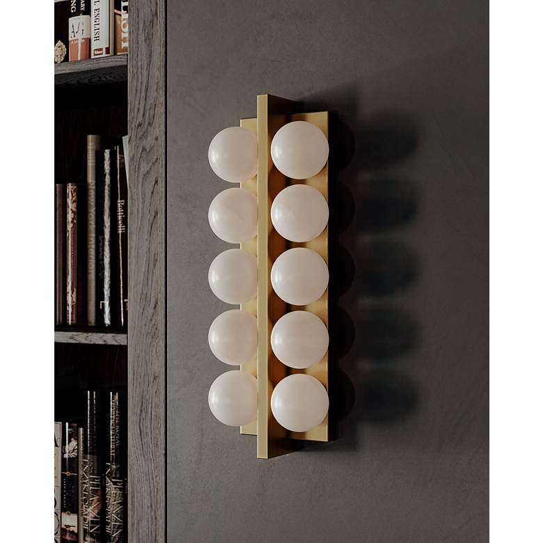Image 1 Corbett Emille 6.75In. Vintage Brass 10 Lt. Sconce