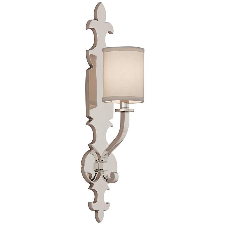 Image 1 Corbett Esquire 23 3/4 inch High Polished Nickel Wall Sconce