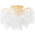Corbett Genoa 24" Wide Gold Leaf Glass Ceiling Light