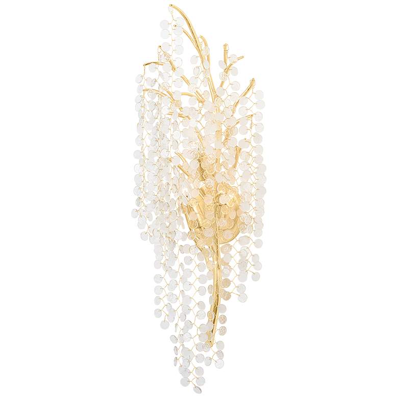 Image 2 Corbett Genoa 31 1/4" High Gold Leaf Wall Sconce