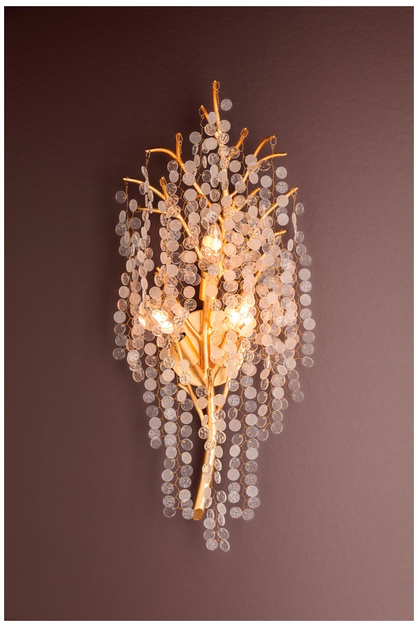 Image 6 Corbett Genoa 31 1/4" High Gold Leaf Wall Sconce more views