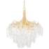 Corbett Genoa 32 1/4" Wide Gold Leaf 9-Light Chandelier