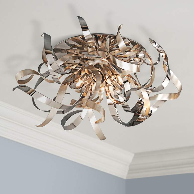 Image 1 Corbett Graffiti 24 inch Wide Contemporary Ceiling Light Fixture