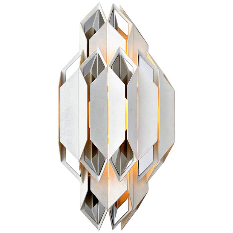 Image 1 Corbett Haiku 18 3/4" High White Wall Sconce