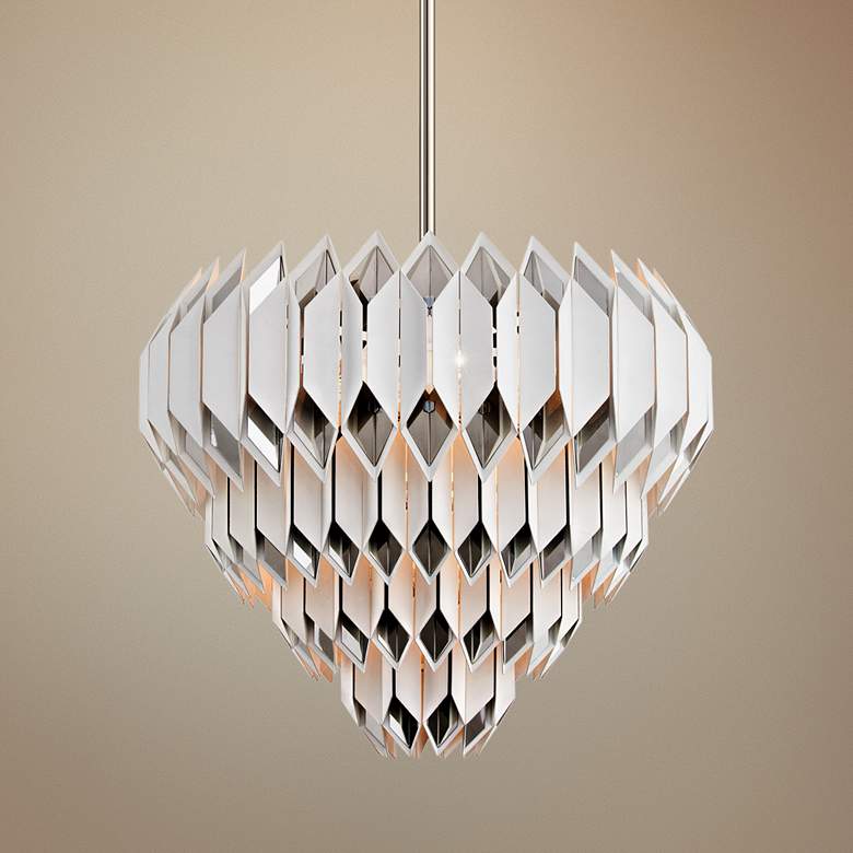 Image 1 Corbett Haiku 33 3/4" Wide White Pendant Light