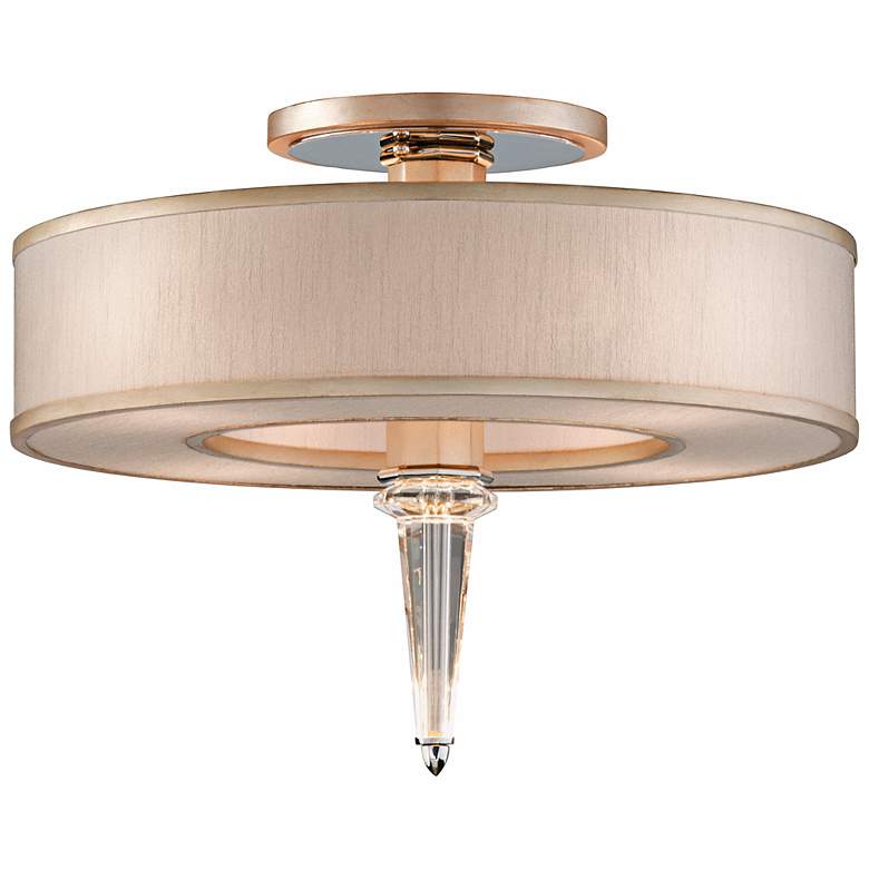 Image 1 Corbett Harlow 20 inch Wide Ivory Ice LED Ceiling Light Fixture