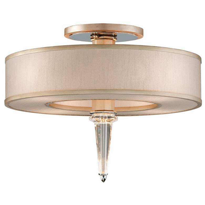 Image 1 Corbett Harlow 20 inch Wide Ivory Ice LED Ceiling Light Fixture