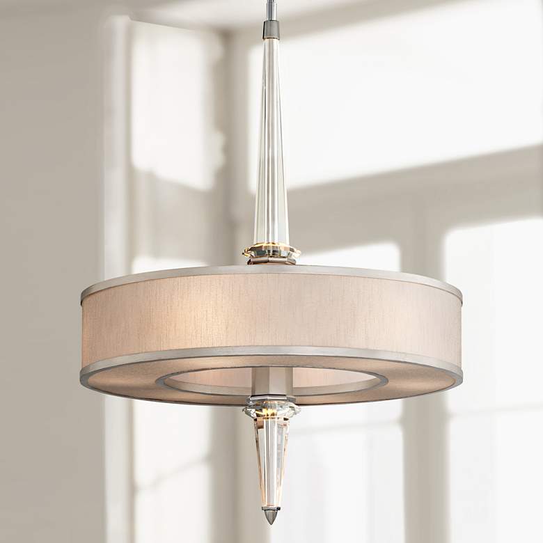Image 1 Corbett Harlow 35 3/4" High Crystal Column Pendant Light