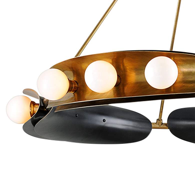 Image 3 Corbett Hopper 41" Wide Brass and Bronze Chandelier more views