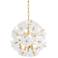 Corbett Hygea 20" Wide Gold Leaf Flower Chandelier