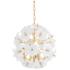 Corbett Hygea 20" Wide Gold Leaf Flower Chandelier