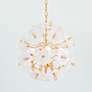 1_Corbett Hygea 20" Wide Gold Leaf Flower Chandelier