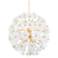 Corbett Hygea 33"W Gold Leaf and White Glass Pendant Light