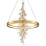 Corbett Jasmine 28" Wide Gold Leaf LED Floral Pendant Light in scene