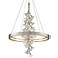 Corbett Jasmine 28"W Silver Leaf LED Floral Pendant Light