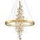 Corbett Jasmine 36" Wide Gold Leaf LED Floral Pendant Light