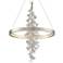 Corbett Jasmine 36"W Silver Leaf LED Floral Pendant Light