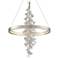 Corbett Jasmine 36"W Silver Leaf LED Floral Pendant Light 