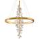 Corbett Jasmine 44" Wide Gold Leaf LED Floral Pendant Light