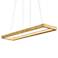 Corbett Jasmine 60" Wide Gold Leaf LED Kitchen Island Light Pendant
