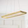 1_Corbett Jasmine 60" Wide Gold Leaf LED Kitchen Island Light Pendant