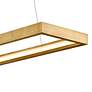 3_Corbett Jasmine 60" Wide Gold Leaf LED Kitchen Island Light Pendant more views