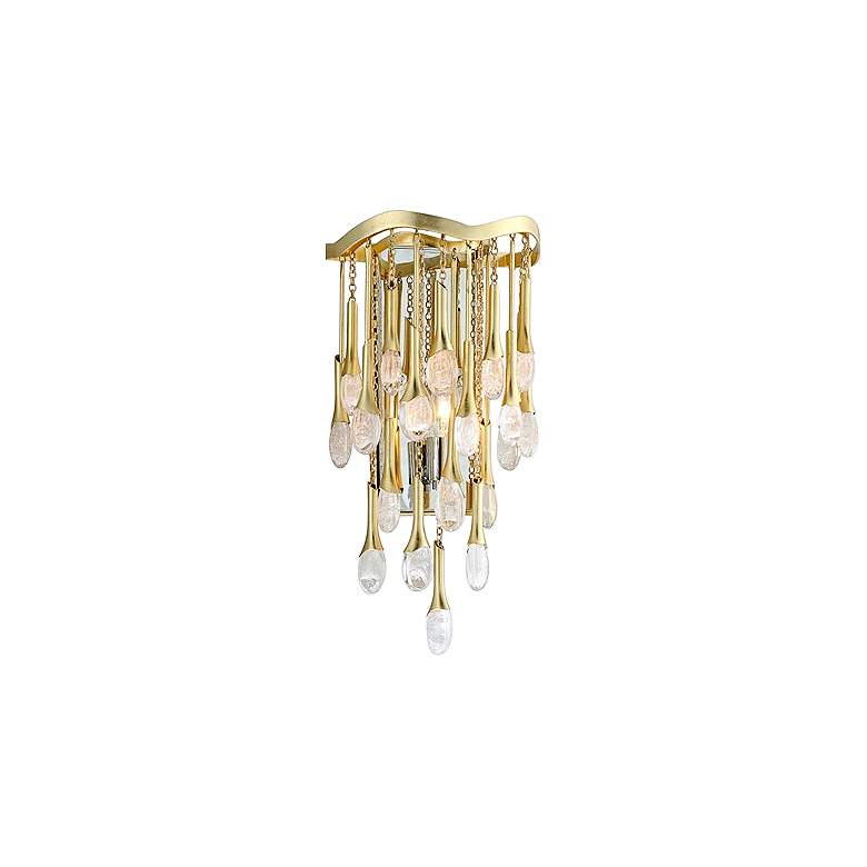 Image 1 Corbett Kiara 16 3/4" High Gold Transitional Wall Sconce