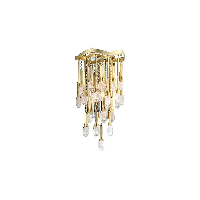 Image 1 Corbett Kiara 16 3/4 inch High Gold Transitional Wall Sconce