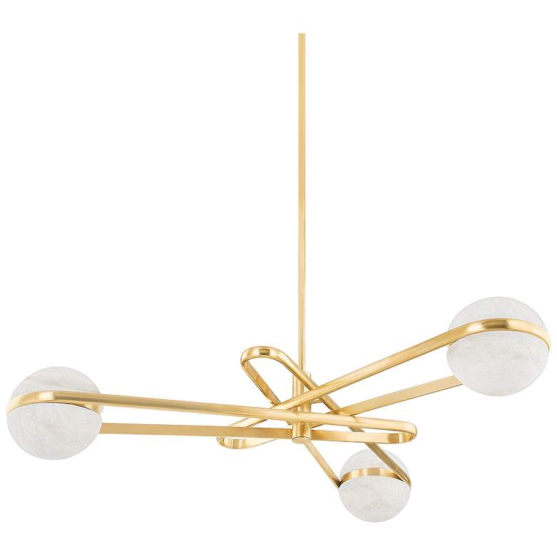 Image 1 Corbett Kyomi 52In. Vintage Brass 6 Lt. Chandelier