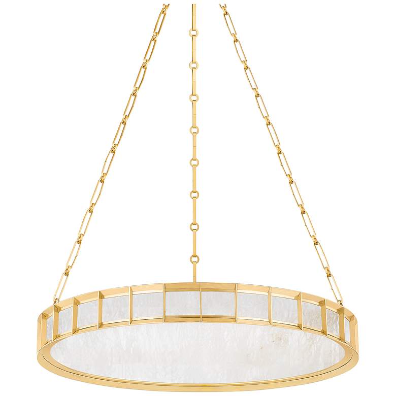 Image 1 Corbett Leda 30In. Vintage Brass 1 Lt. Chandelier