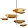 Corbett Libra 30 1/4" Wide Silver Leaf 6-Light LED Pendant