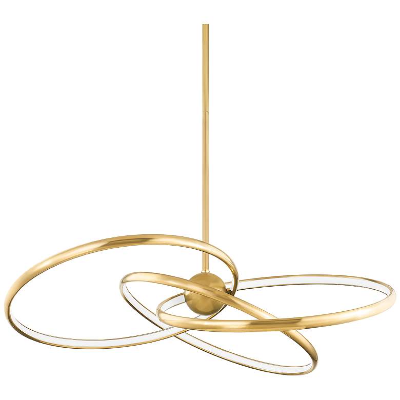 Image 1 Corbett Lighting Alula 42In 3 Light Vintage Brass Chandelier