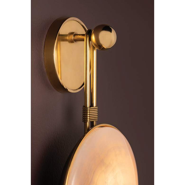 Image 3 Corbett Lighting Ares 9.75" 1 Lt. Vintage Brass Wall Sconce more views
