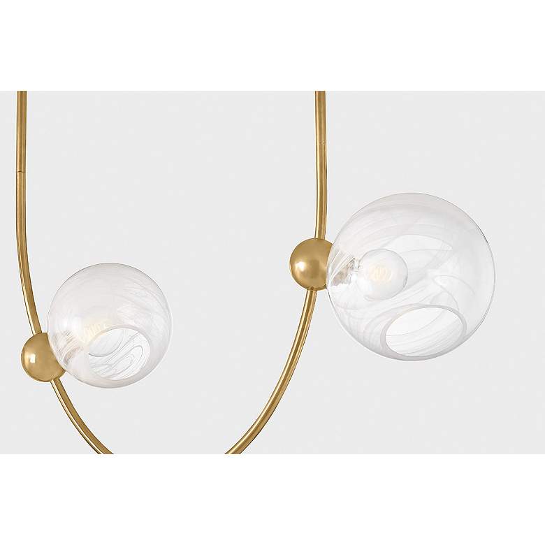 Image 3 Corbett Lighting Astraia 66.75" 9 Lt. Vintage Brass Chandelier more views