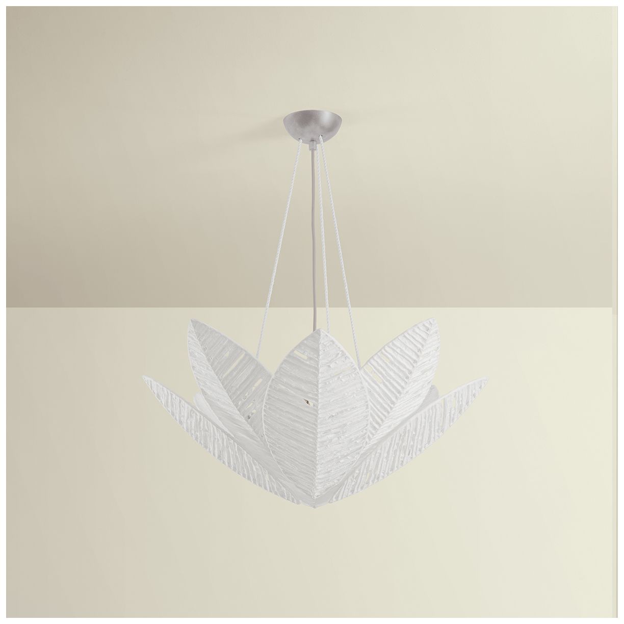 Thumbnail3 of Corbett Lighting Azores Chandelier Warm Silver Leaf more views