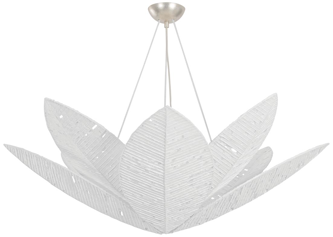 Corbett Lighting Azores Chandelier Warm Silver Leaf