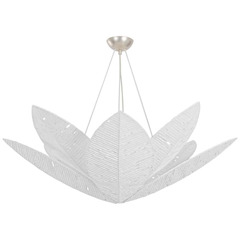 Image 1 Corbett Lighting Azores Chandelier Warm Silver Leaf