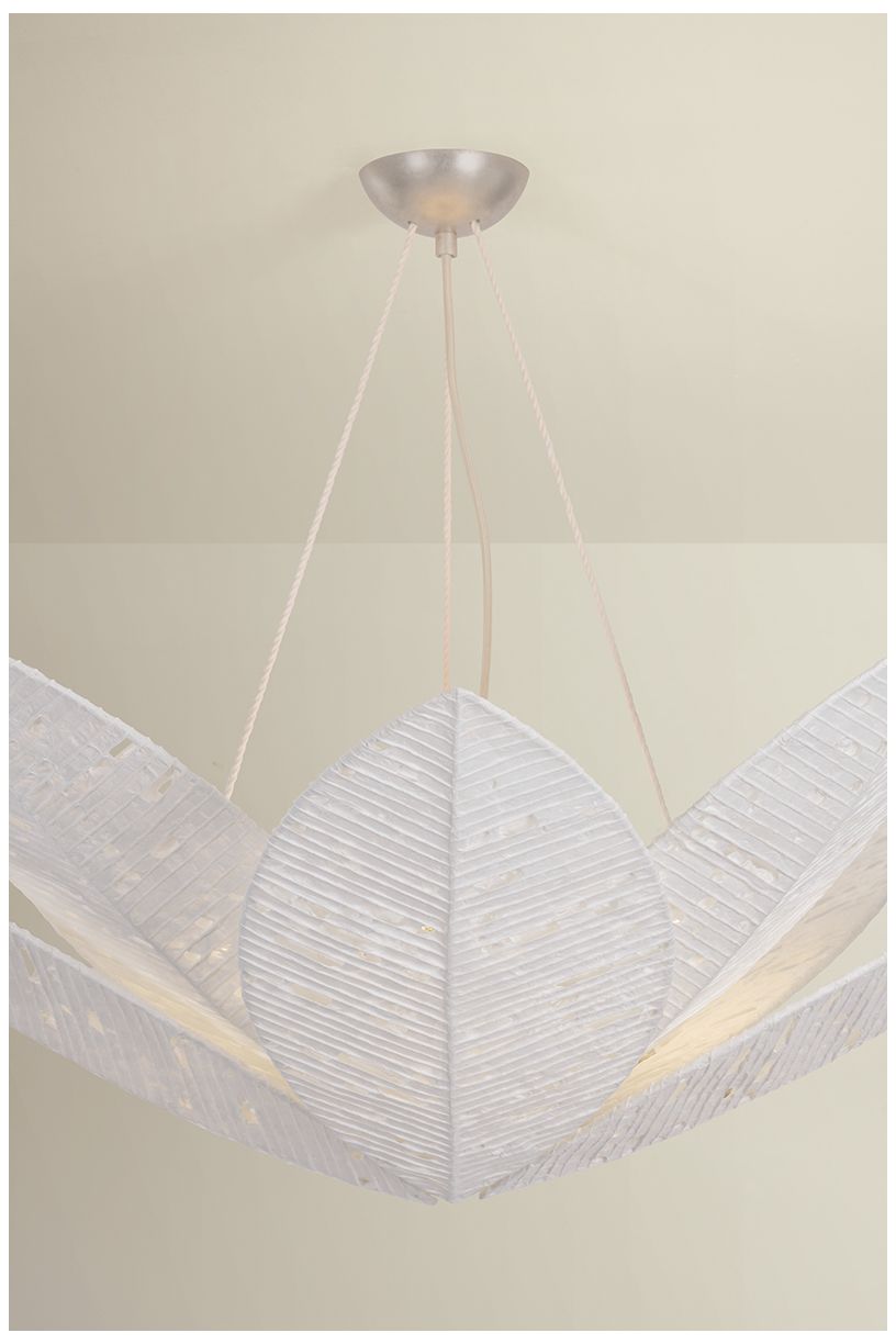 Image 3 Corbett Lighting Azores Chandelier Warm Silver Leaf more views