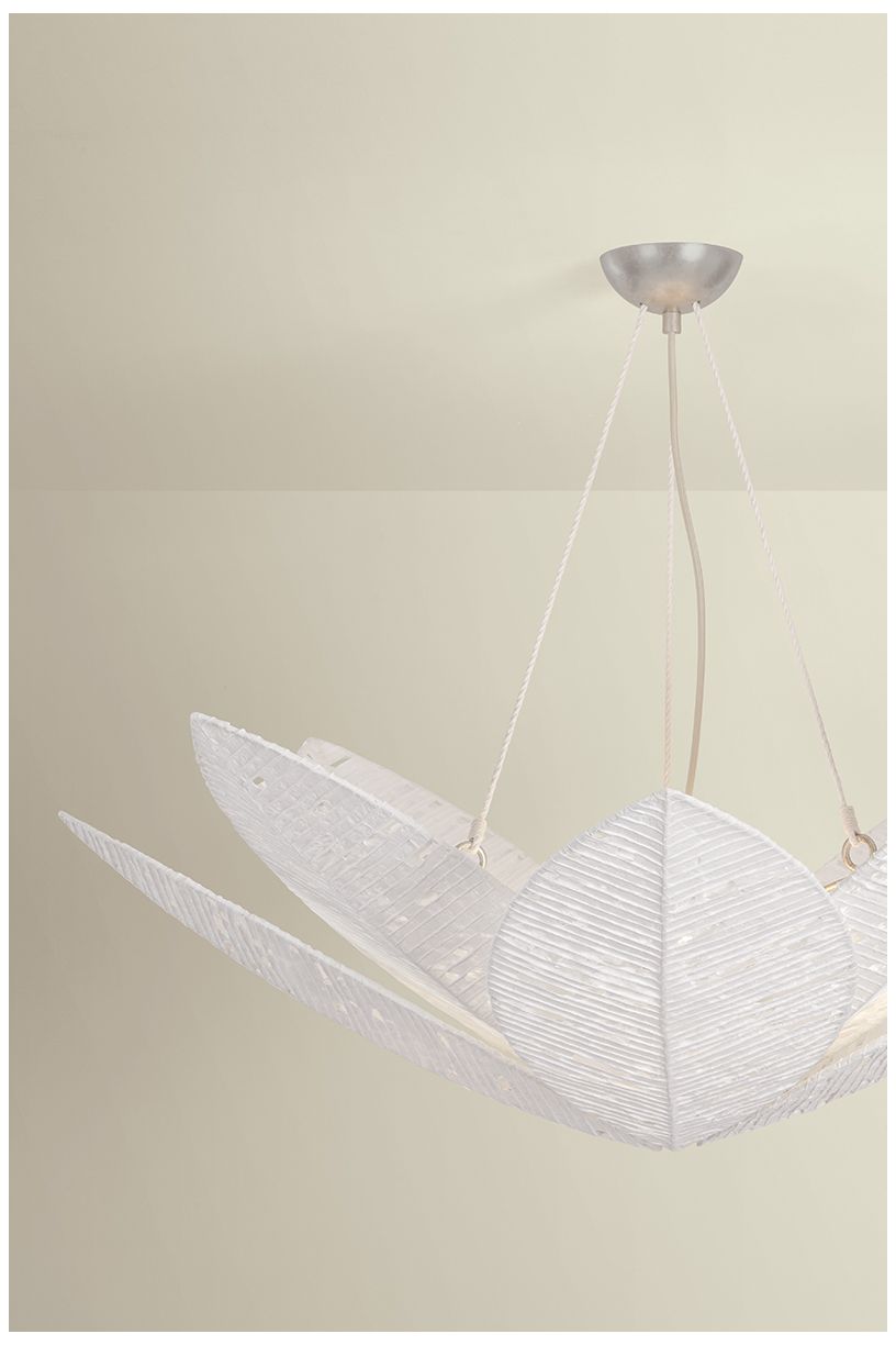 Image 4 Corbett Lighting Azores Chandelier Warm Silver Leaf more views