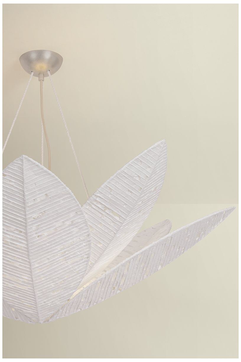 Image 5 Corbett Lighting Azores Chandelier Warm Silver Leaf more views