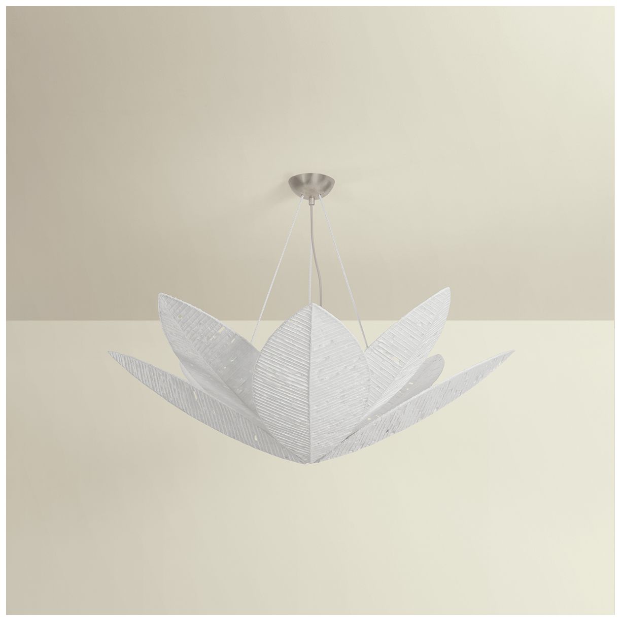 Image 6 Corbett Lighting Azores Chandelier Warm Silver Leaf more views