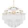 Corbett Lighting Celestial 12 Light Chandelier Aged Brass