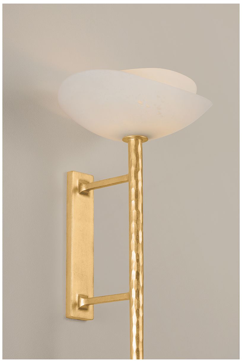 Image 3 Corbett Lighting Coppa Wall Sconce Vintage Gold Leaf more views